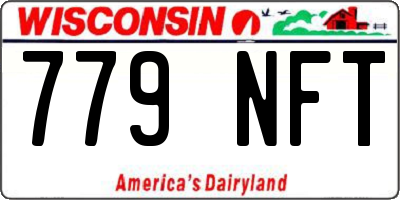 WI license plate 779NFT