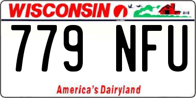 WI license plate 779NFU