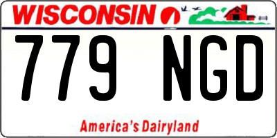 WI license plate 779NGD