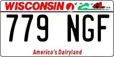 WI license plate 779NGF
