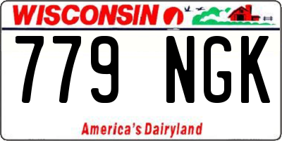 WI license plate 779NGK