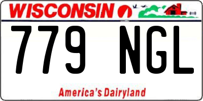 WI license plate 779NGL