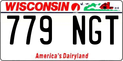 WI license plate 779NGT