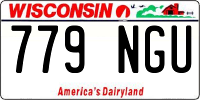WI license plate 779NGU