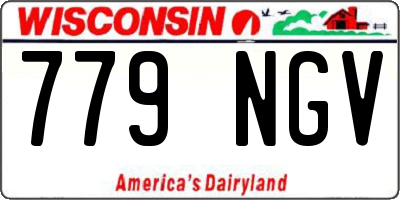 WI license plate 779NGV