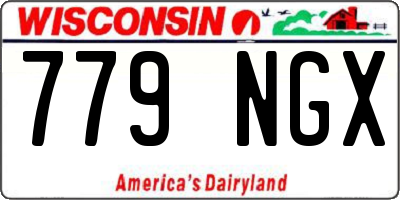 WI license plate 779NGX
