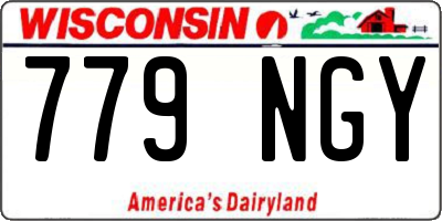 WI license plate 779NGY