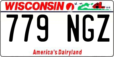 WI license plate 779NGZ