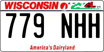 WI license plate 779NHH