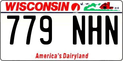 WI license plate 779NHN