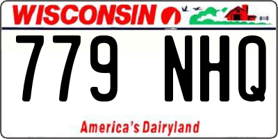 WI license plate 779NHQ