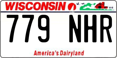 WI license plate 779NHR