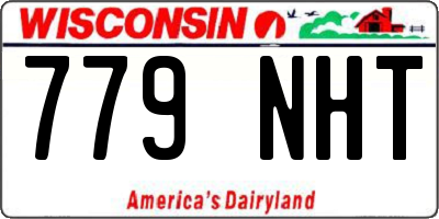 WI license plate 779NHT