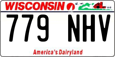 WI license plate 779NHV