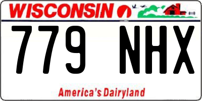 WI license plate 779NHX