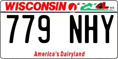 WI license plate 779NHY