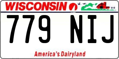 WI license plate 779NIJ