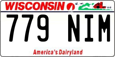 WI license plate 779NIM