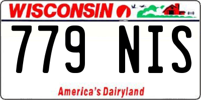 WI license plate 779NIS