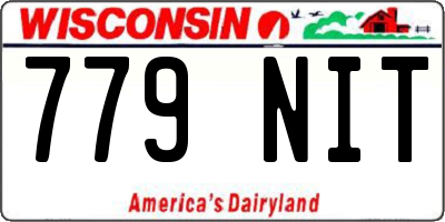 WI license plate 779NIT