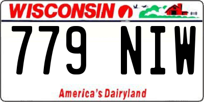 WI license plate 779NIW