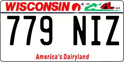 WI license plate 779NIZ