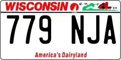 WI license plate 779NJA
