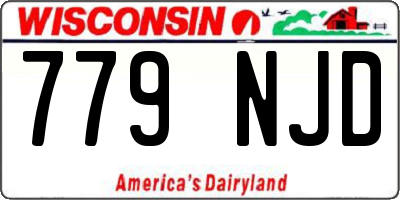 WI license plate 779NJD