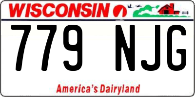 WI license plate 779NJG