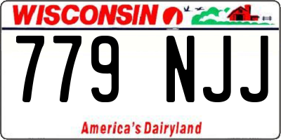 WI license plate 779NJJ