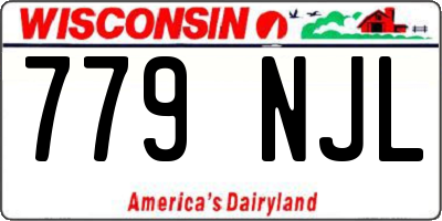 WI license plate 779NJL