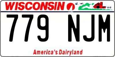 WI license plate 779NJM