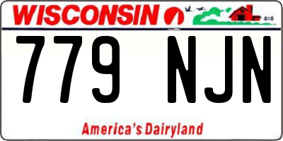 WI license plate 779NJN