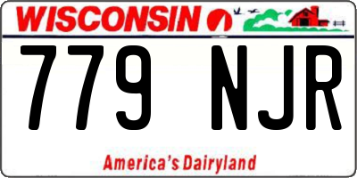 WI license plate 779NJR