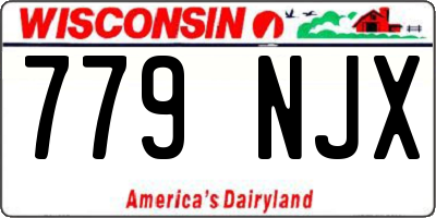WI license plate 779NJX