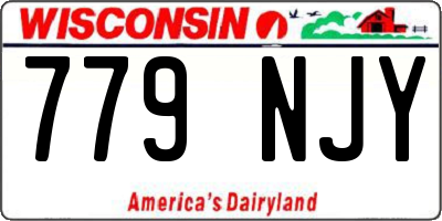 WI license plate 779NJY