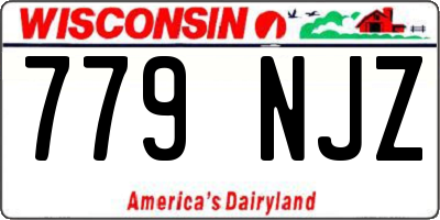 WI license plate 779NJZ
