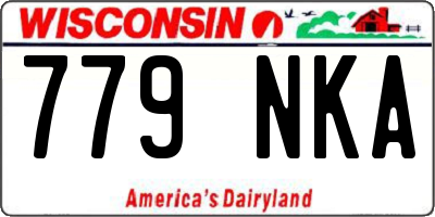 WI license plate 779NKA