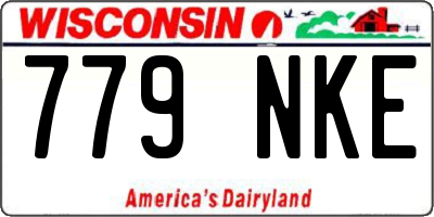 WI license plate 779NKE