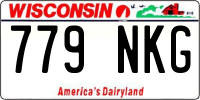 WI license plate 779NKG