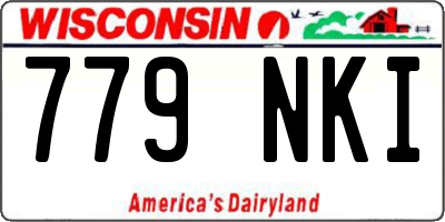 WI license plate 779NKI