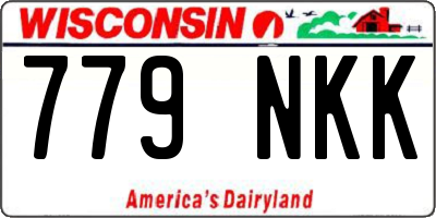 WI license plate 779NKK