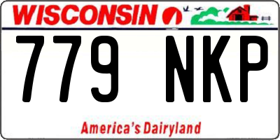 WI license plate 779NKP