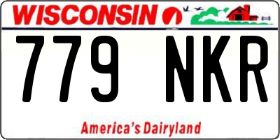 WI license plate 779NKR