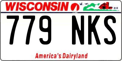 WI license plate 779NKS