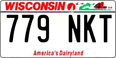 WI license plate 779NKT