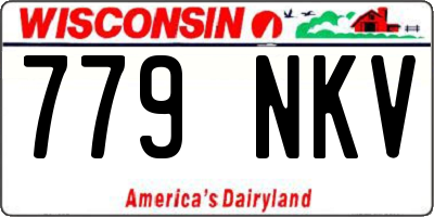 WI license plate 779NKV