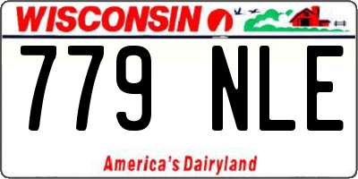 WI license plate 779NLE