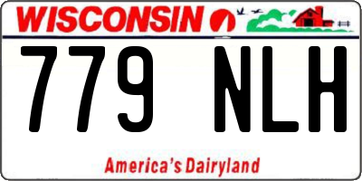 WI license plate 779NLH