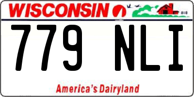 WI license plate 779NLI